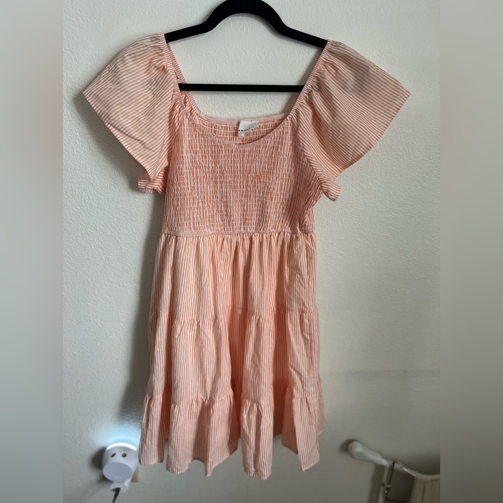 Peach Striped Women’s Sun Dress